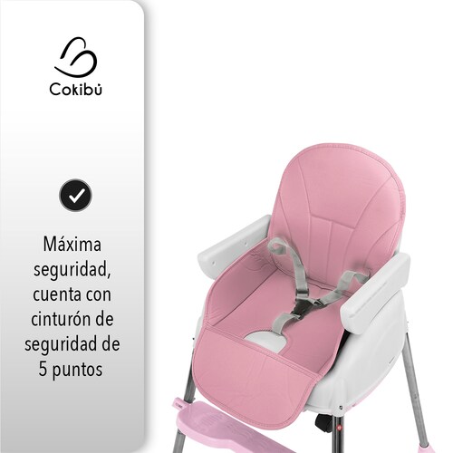SILLA DE BEBÉ PARA COMER 3 EN 1 COLOR ROSA