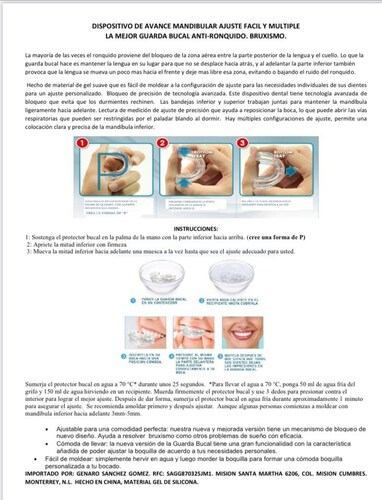 Guarda Bucal Nueva Tecnología de Bloqueo. Ajuste Personalizado.