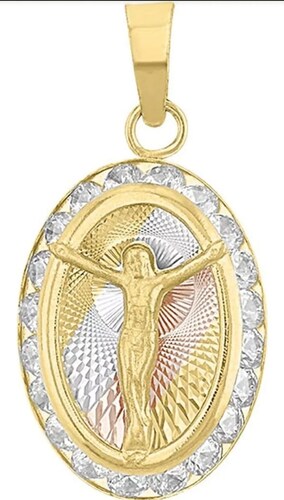 Kit Cadena Con Medalla Cristo Rayos Oro 10 K + Obsequio