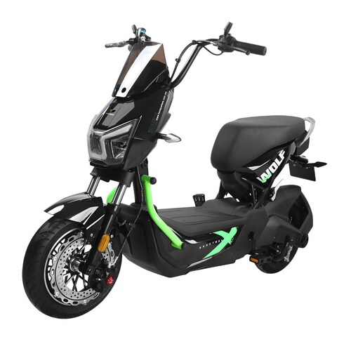 Motobici eléctrica Honey Whale ZL Negro/Verde