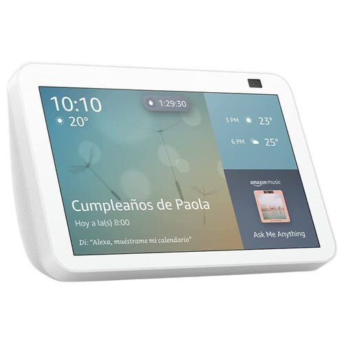 Amazon Echo Show 8 de 8'' Touch 2nd Gen con asistente virtual Alexa, Blanco