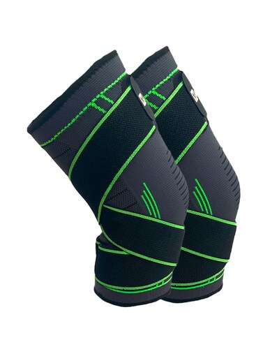 Rodillera Deportiva De Compresion Con Cintas Maxfit Hx936