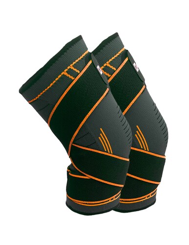 Rodillera Deportiva De Compresion Con Cintas Maxfit Hx936