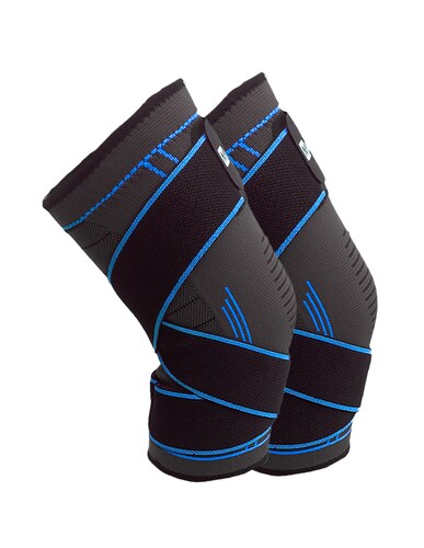 Rodillera Deportiva De Compresion Con Cintas Maxfit Hx936