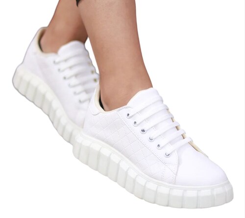 Fiorella Blanco | Tenis para mujer textura bullon
