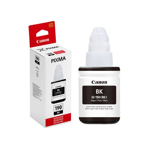 Tinta canon gi-190 negro 7,000 página(s) pixma g1100, 1110, g2100