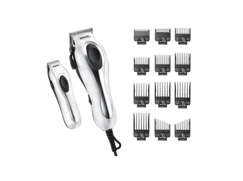Combo 2 Maquinas Wahl Deluxe Chrome Pro Clipper Detalladora