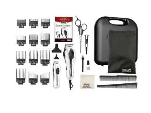 Combo 2 Maquinas Wahl Deluxe Chrome Pro Clipper Detalladora