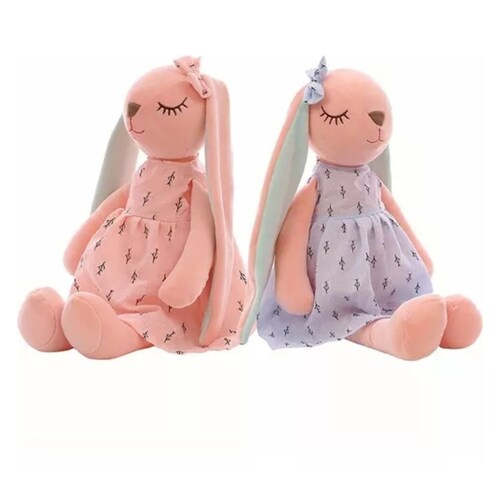 Peluche De Rosa Juguete Conejo De Regalo 35cm