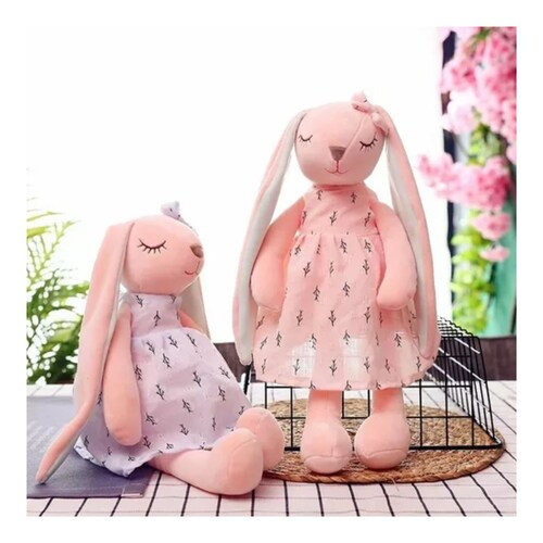 Peluche De Rosa Juguete Conejo De Regalo 35cm