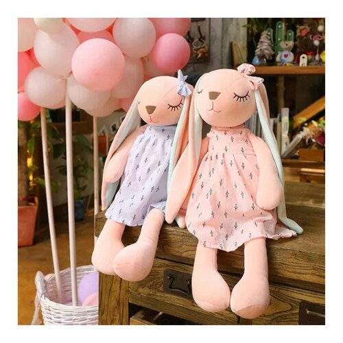 Peluche De Rosa Juguete Conejo De Regalo 35cm