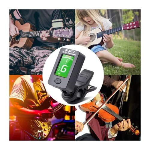 Capo Capotraste Y Afinador Para Guitarra, Bajo Negro