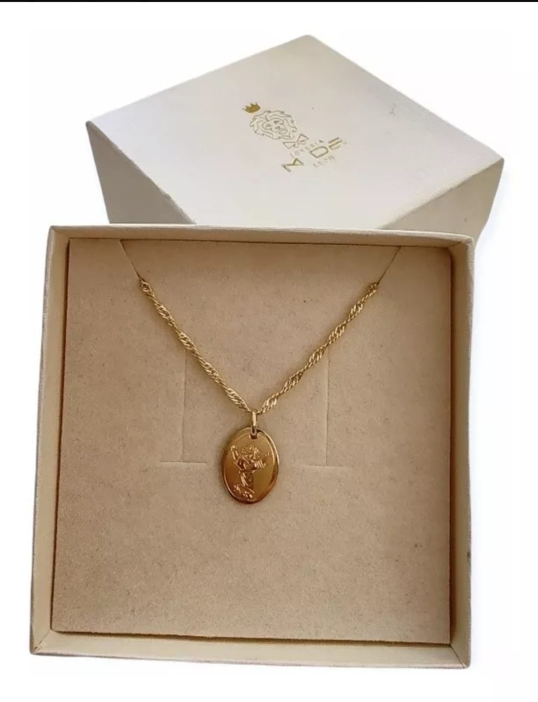 Cadena De Oro Laminado Y Medalla Del Divino Nino 16" Para Niños O - Foto 7