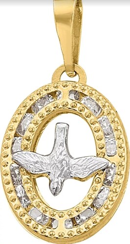 Collar Primera Comunion Espiritu Santo Oro 10k + Obsequio