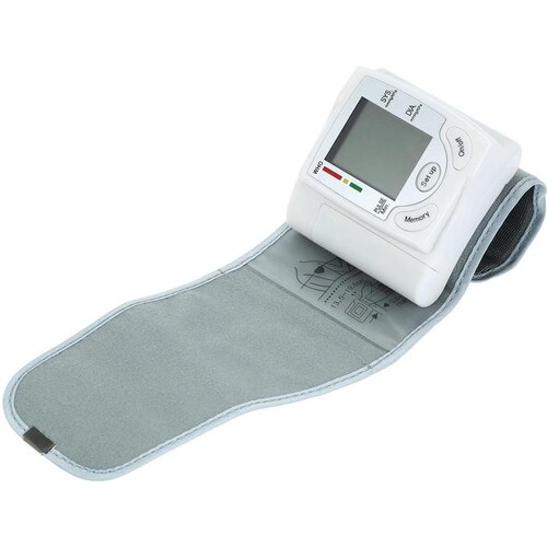 Manómetro para Presión MXPEU-001-18 1pza Blanco LCD 2 Pilas AAA 135 a 195mm Diámetro Muñeca PressuCool