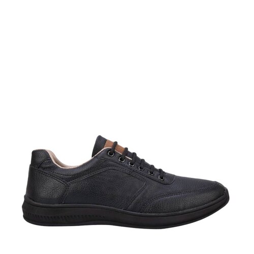 Zapatos confort con agujeta para hombre, color negro, marca Nebel Walk, mod. 955582