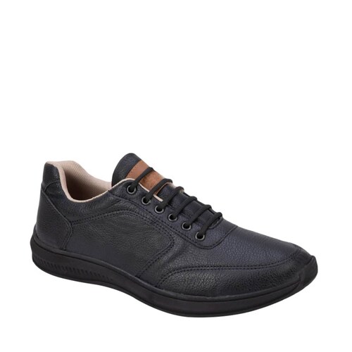 Zapatos confort con agujeta para hombre, color negro, marca Nebel Walk, mod. 955582
