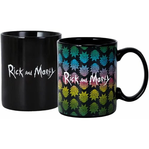 Taza Mágica Geek Industry Rick Y Morty, Rick Collage 330ml