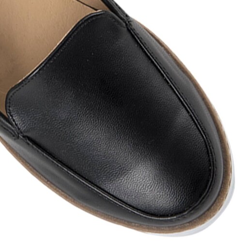 Kit de 2 pares de choclos mocasines para mujer marca Shosh, color negro y nude, mod. 825030