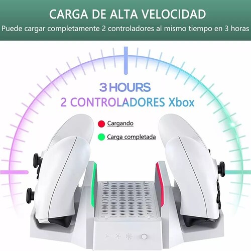 Xbox Series S Base Vertical Enfriadora + 2 Puertos De Carga TECHX 2X