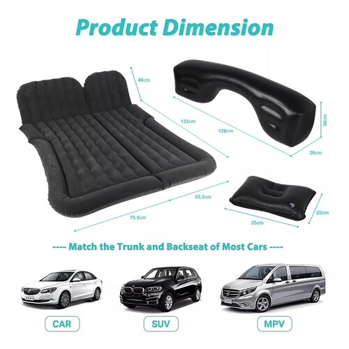 Cama Inflable Colchón Para Suv Maletero Del Coche 175*130cm