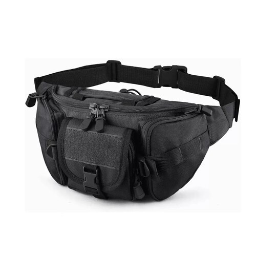 Cangurera  Impermeable Riñonera Deportiva Negro
