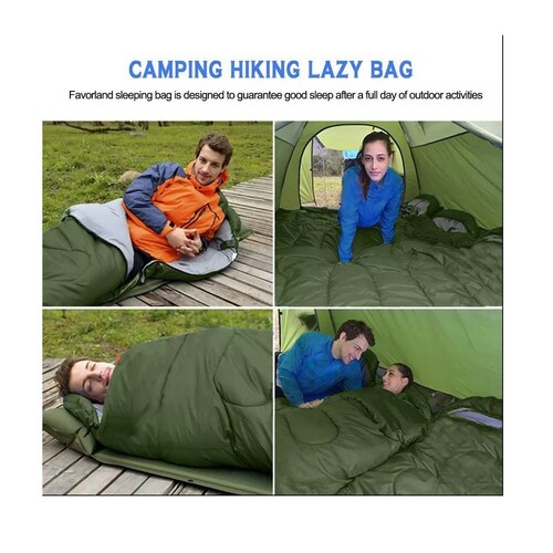 Bolsa De Dormir,exterior Camping Para Acampar Verde Militar