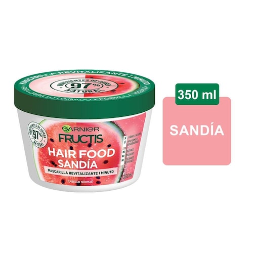 Garnier Fructis Hair Food Sandía, Shampoo, Acondicionador, Mascarilla, 3 Piezas