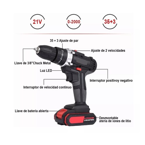Kit Taladro Inalámbrico Multifuncional