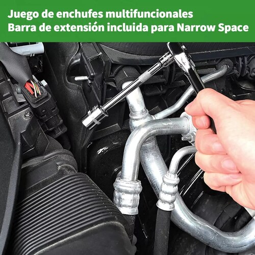 Juego De Herramientas Mecánicas 46pcs Verde