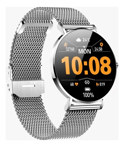 Smart Watch T8 Fralugio Para Dama 1.3´ Metal Amoled Hd 