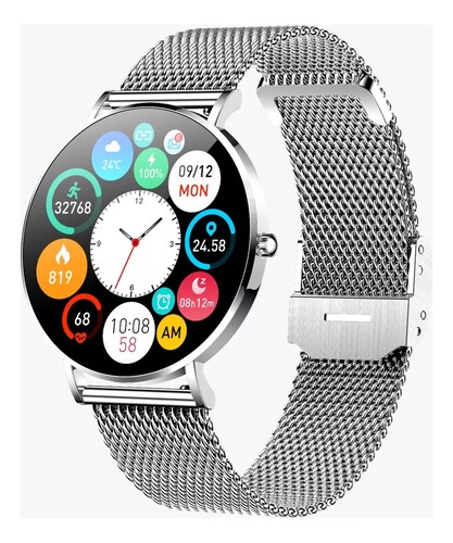 Smart Watch T8 Fralugio Para Dama 1.3´ Metal Amoled Hd 