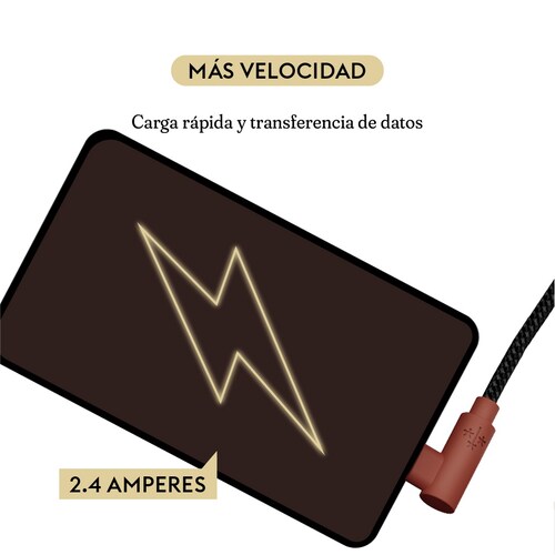 Cable Tipo C A Lightning Hune Hiedra Compatible Con iPhone.