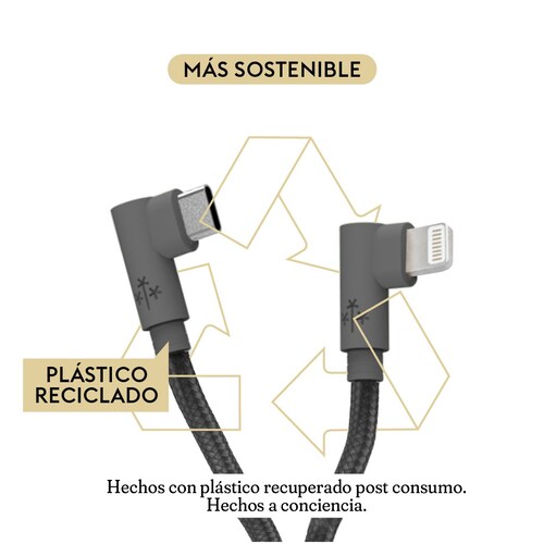 Cable Tipo C A Lightning Hune Hiedra Compatible Con iPhone.