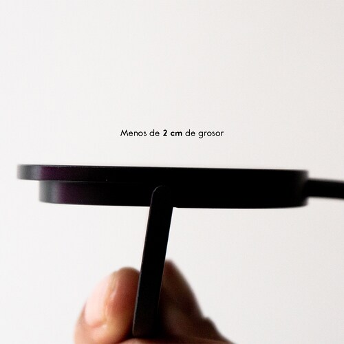 Cargador Micro Magsafe Para iPhone Y Celular Con Carga Inalámbrica Connekt Negro