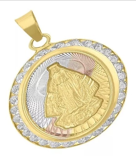 Medalla Milagrosa 3 Colores En Oro De 10 K + Obsequio