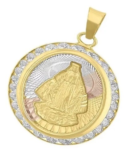 Medalla Milagrosa 3 Colores En Oro De 10 K + Obsequio