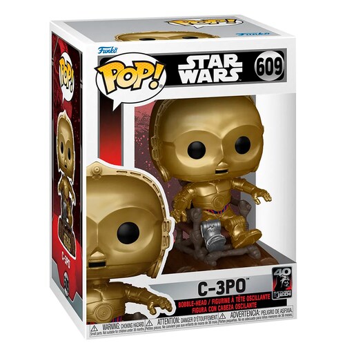 Funko Pop C3PO En Silla #609 Star Wars El Regreso Del Jedi Figura Original