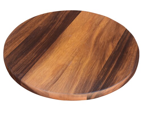 Charola giratoria de Madera Parota Redonda,Lazzy Susan Hogare Para servir alimentos, Centro de mesa, Uso profesional y casero, Madera fina, Resistente, Duradera, Diseño elegante, 48 cm.