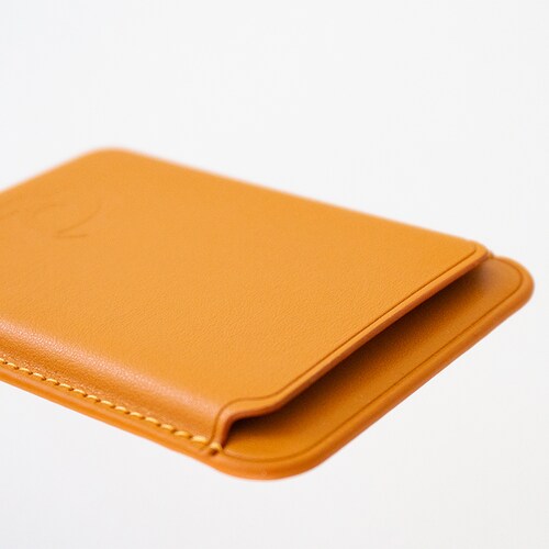 Cartera Tarjetero Magnético Para Celulares Compatibles Con Magsafe y Accesorios Inalámbricos Marrón