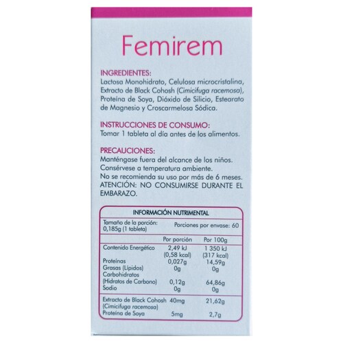 Femirem: Descubre el equilibrio y alivio con Cimicifuga Racemosa, tu aliado natural para la Menopausia