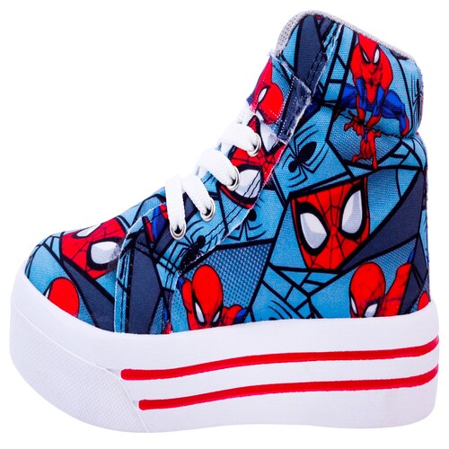 Tenis Niño Hombre Bota Araña Luces Leds Vengadores 2026-sr.