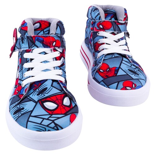 Tenis Niño Hombre Bota Araña Luces Leds Vengadores 2026-sr.
