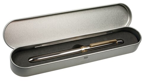 Boligrafo Elegante Milan Multifuncional 4 En 1 Caja Metalica
