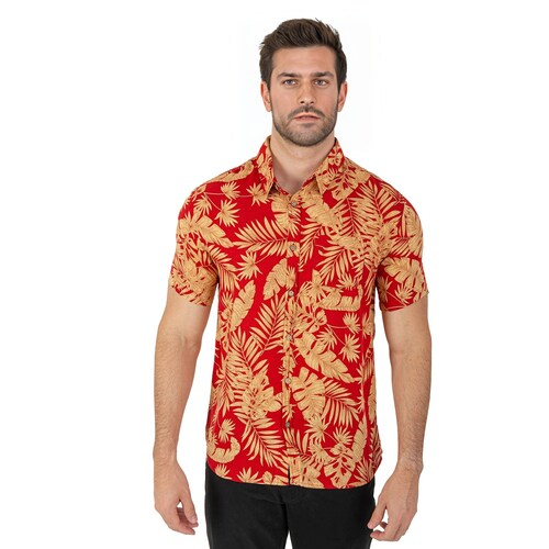 Camisas De Flores Hawaianas Manga Corta