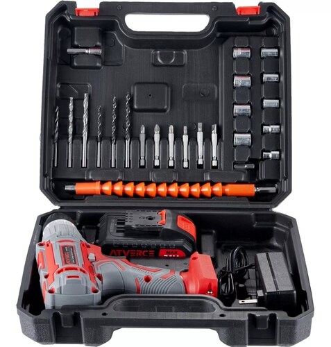 Kit Taladro Eléctrico Atornillador Inalambrico Atverce