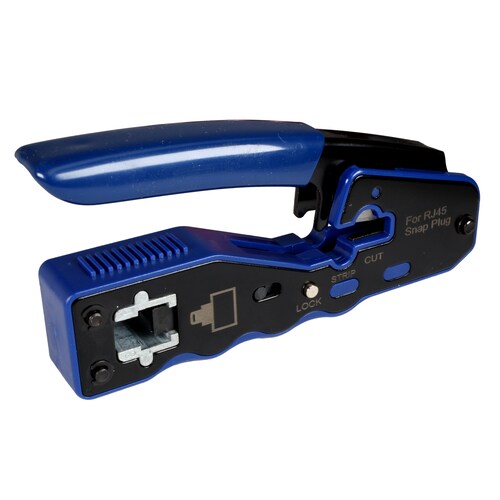 Pinza Ponchadora Plug Rj45 Pass Through Mango Antiderrapante