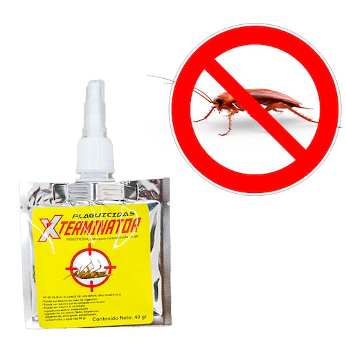 XTERMINATOR Insecticida para cucarachas tipo Cebo gel Cucarachicida 40 gramos
