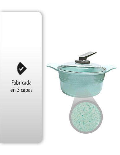 SET DE 1 SARTEN Y 1 CACEROLA CON RECUBRIMIENTO DE JADE, 24CMS 