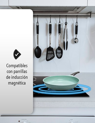 SET DE 1 SARTEN Y 1 CACEROLA CON RECUBRIMIENTO DE JADE, 24CMS 